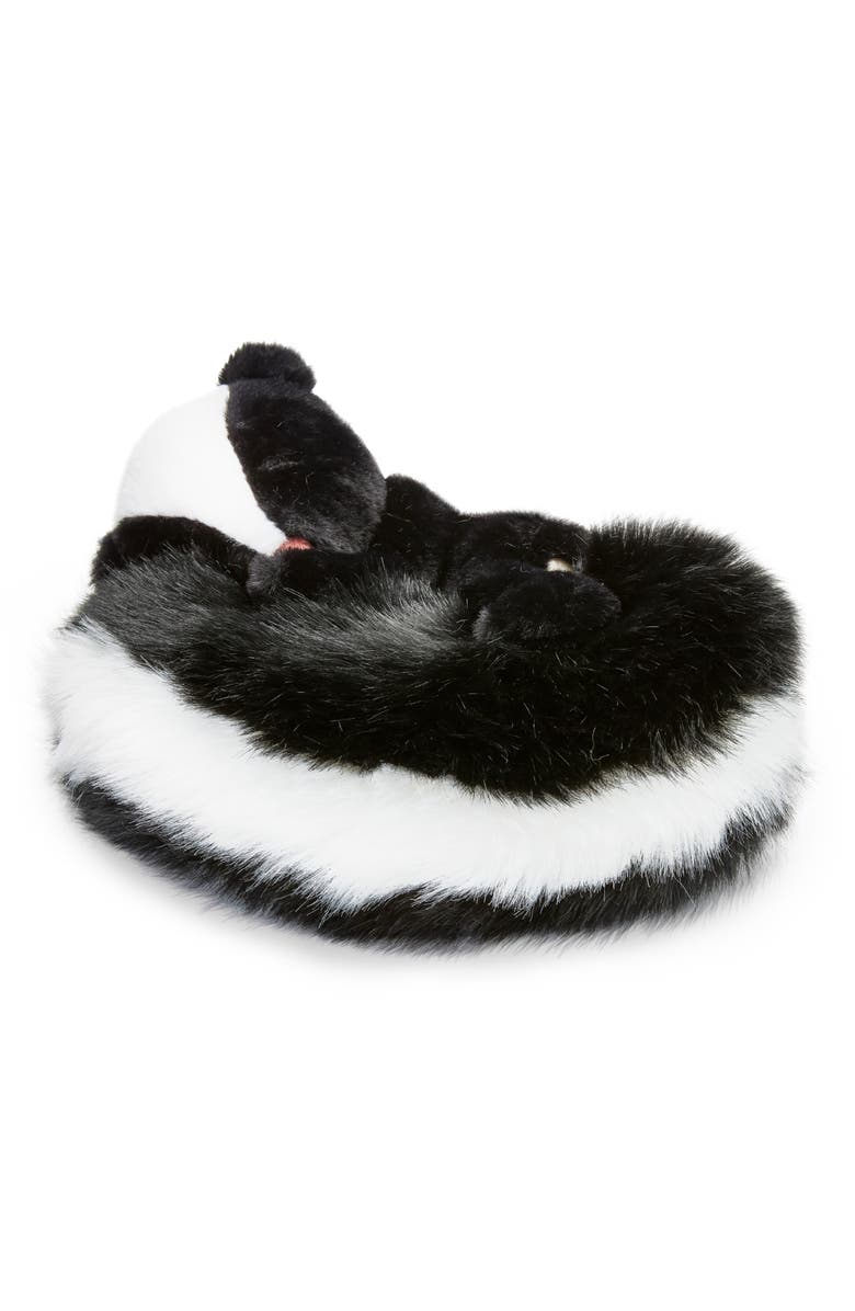 FAO Schwarz Big Tails Skunk Plush Stuffed Animal, Alternate, color, Black