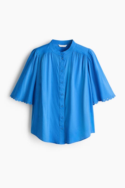Cotton-blend Blouse