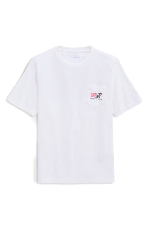 Kids' Football Whale Pocket Graphic T-Shirt (Big Kid)