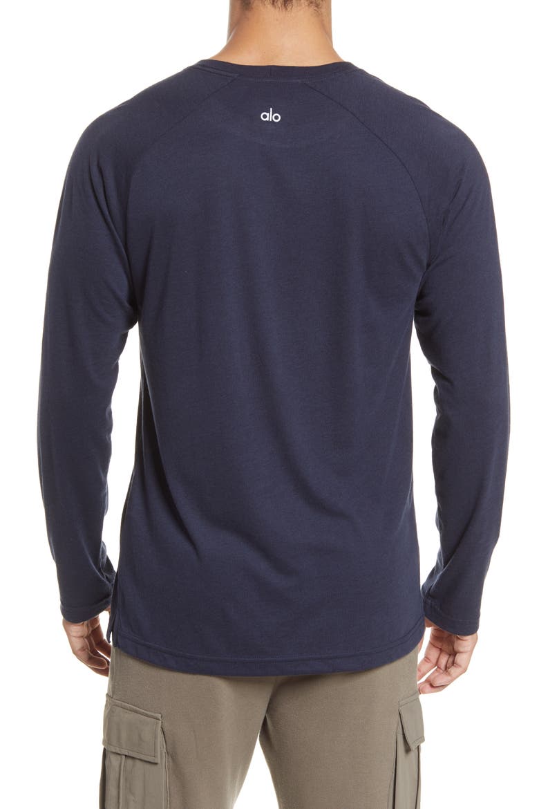 Triumph Raglan Long Sleeve T-Shirt, Alternate, color, DARK NAVY TRIBLEND