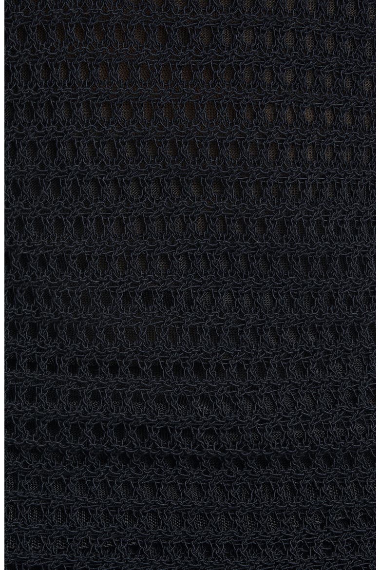 Crochet Cotton Blend Tank, Alternate, color, NAVY