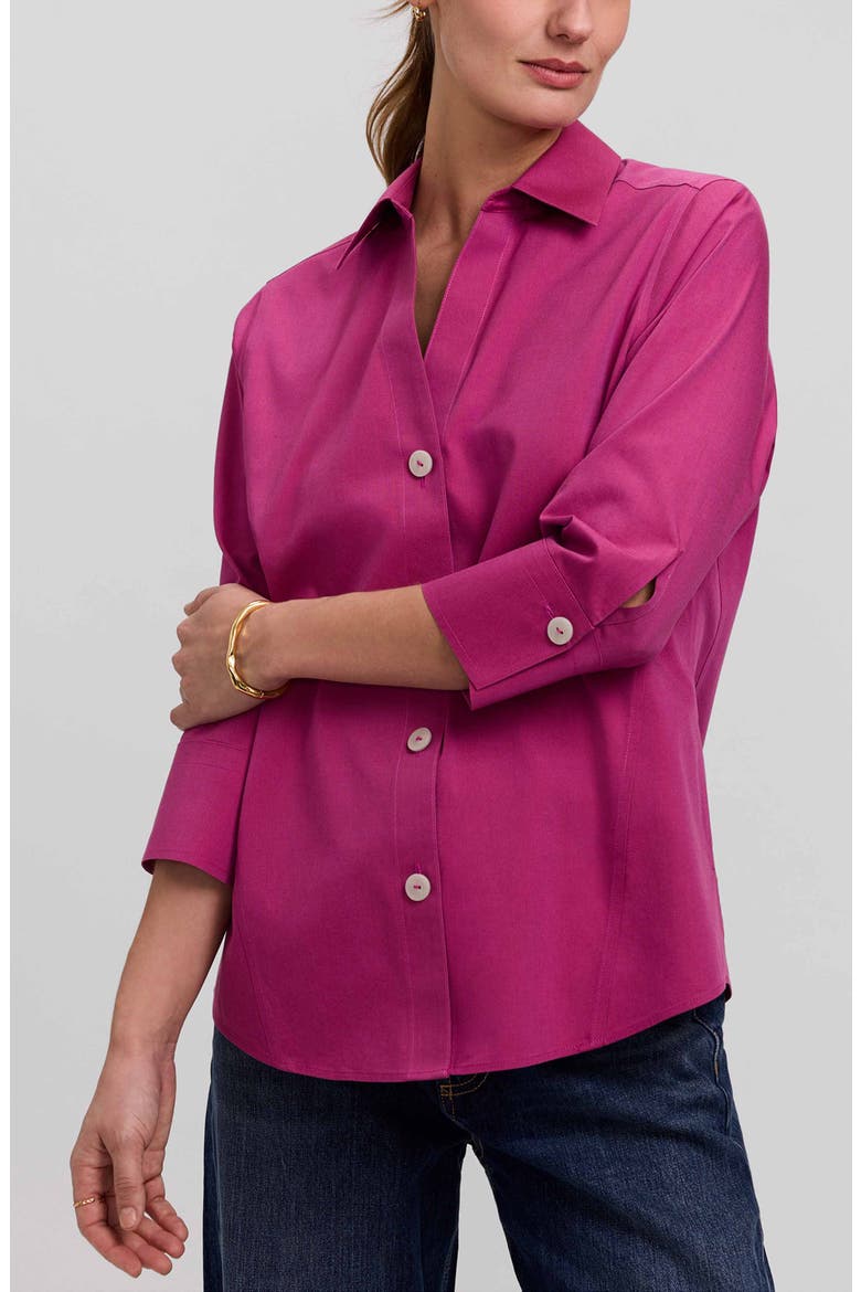 Paityn Non-Iron Cotton Shirt, Main, color, POMEGRANATE PINK