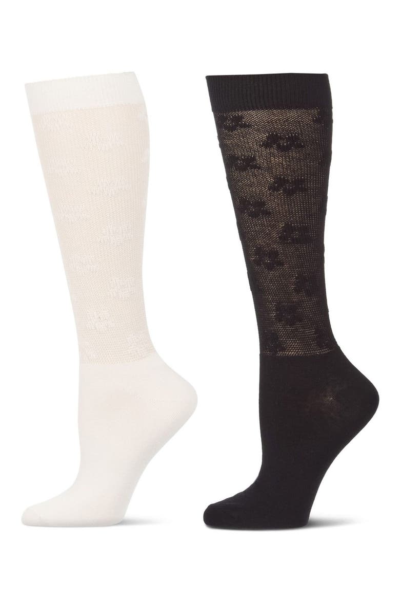 Assorted 2-Pack Knee High Socks, Alternate, color, LATTE