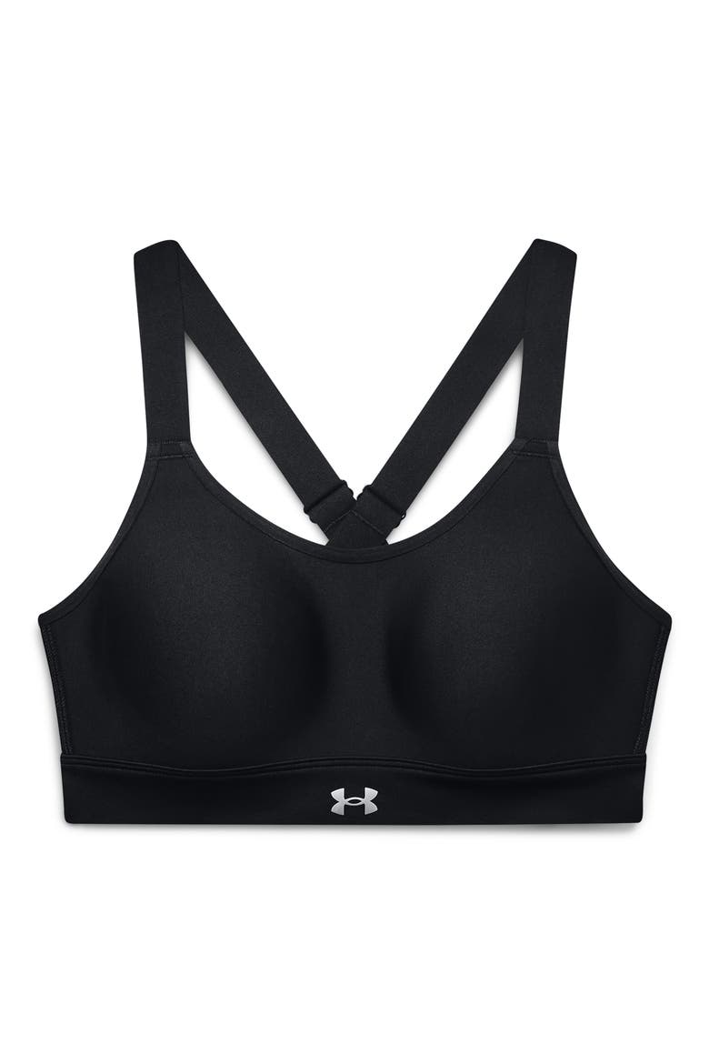 Continuum High Support Racerback Sports Bra, Alternate, color, BLACK