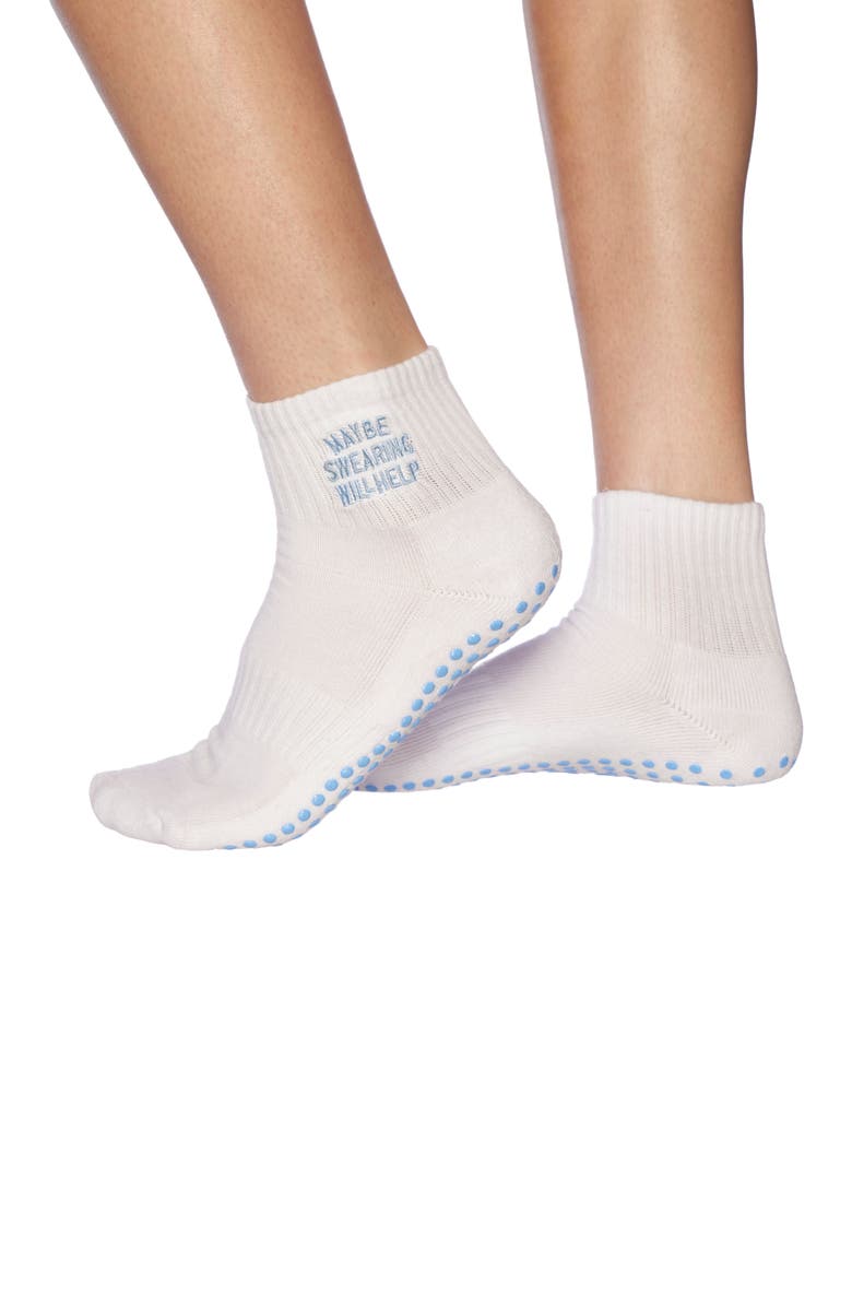 Souls. Swearing Ankle Grip Sock, Main, color, 