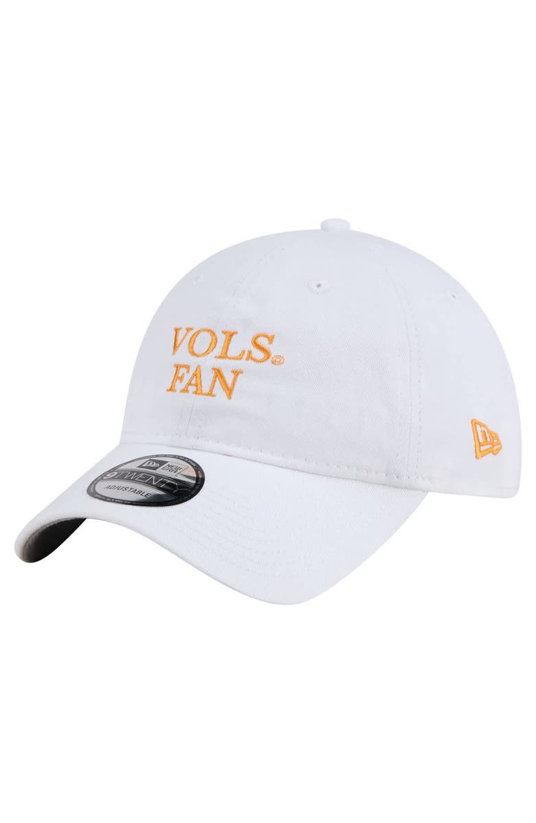 New Era Men's New Era White Tennessee Volunteers Fan 9TWENTY Adjustable Hat, Main, color, White