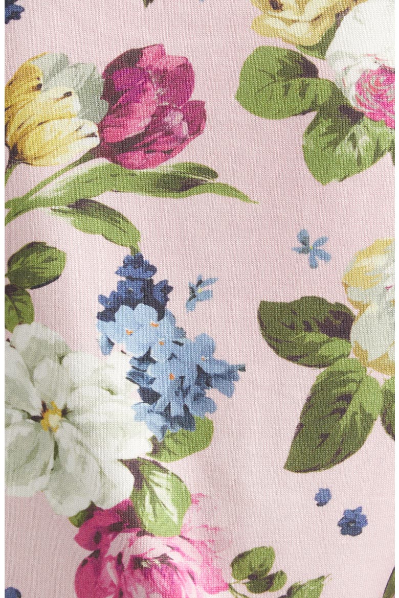 Floral Print Sleeveless Silk & Cotton Sweater, Alternate, color, ROSEWATER MULTI