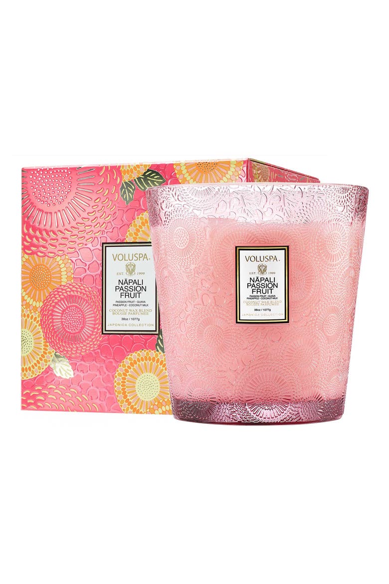Napali Passion Fruit 3 Wick Hearth Candle, Alternate, color, NO COLOR