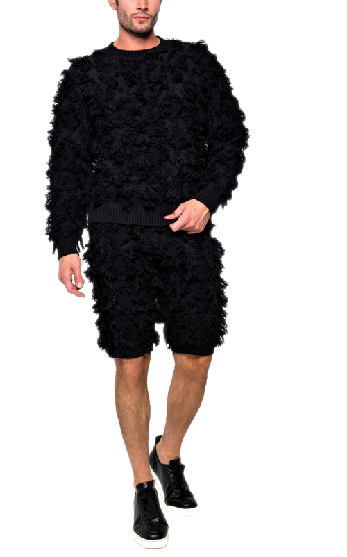 Dai Moda Fusion Sweater Shorts