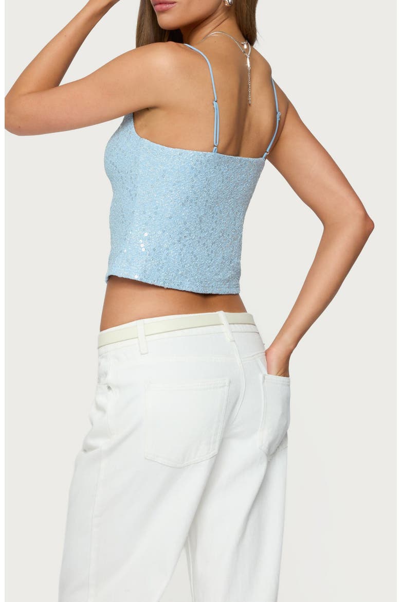 Sequin Crop Camisole, Alternate, color, LIGHT-BLUE