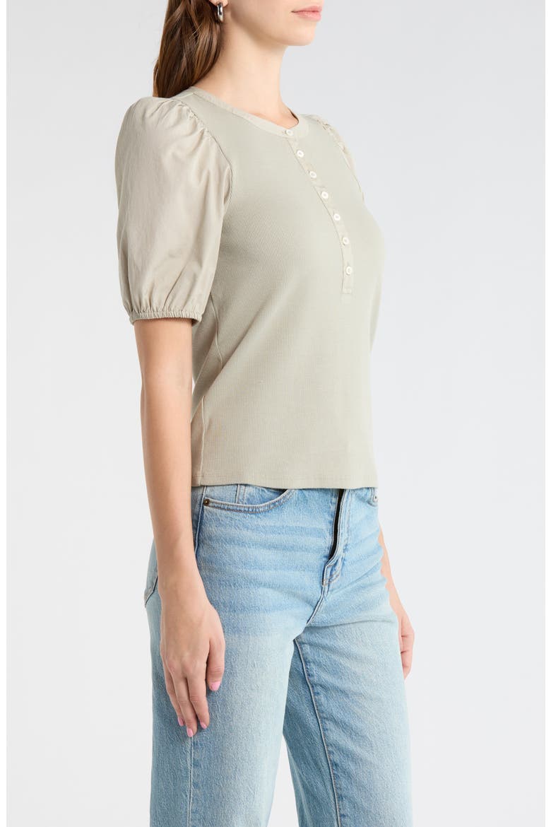 Brandy Puff Sleeve Shirt, Alternate, color, SEA MIST