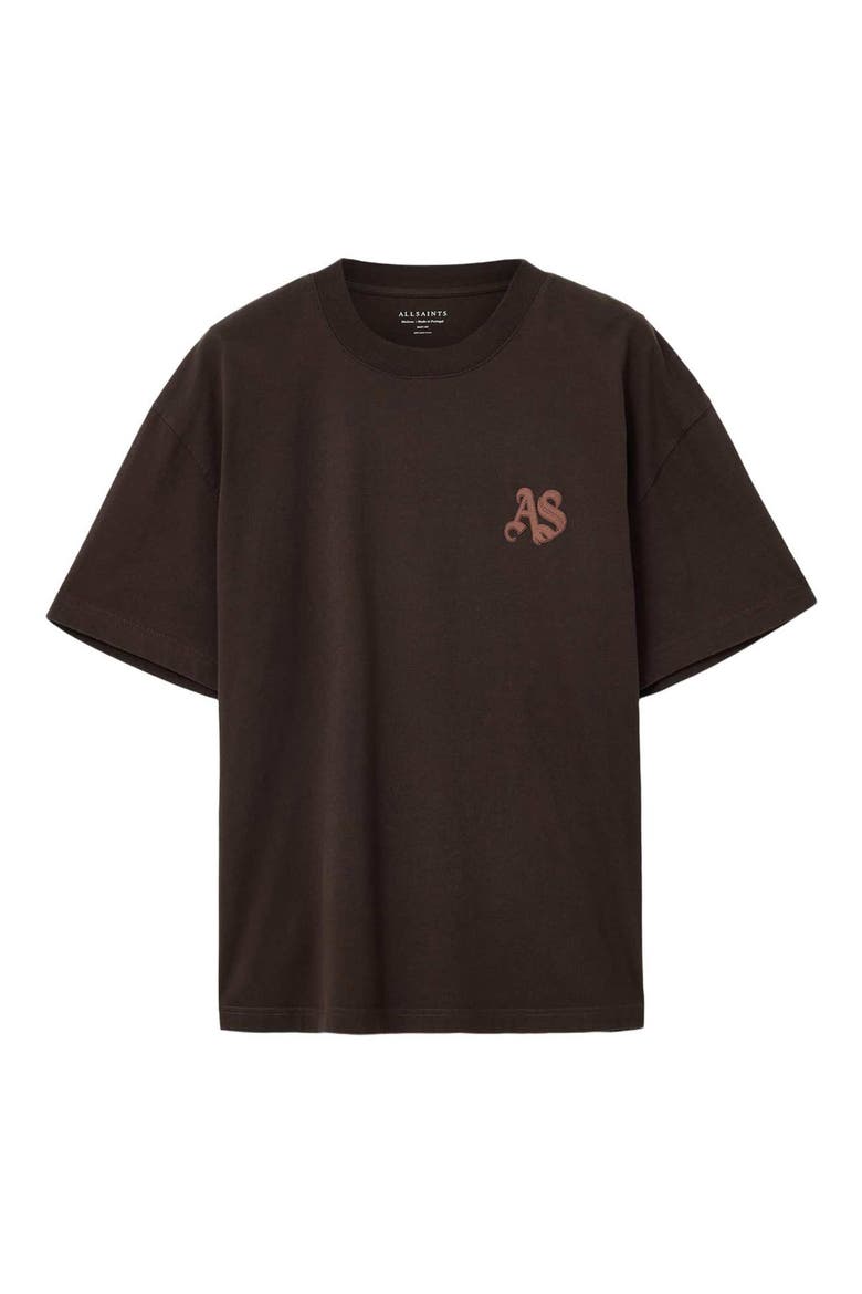 Icon Oversize Graphic T-Shirt, Alternate, color, PLUM BROWN