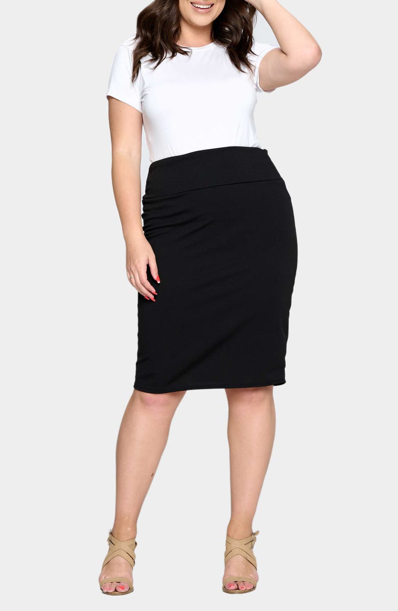 L I V D Molly Pencil Skirt, Alternate, color, Black