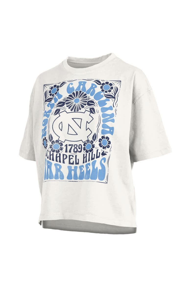 Women's Pressbox White North Carolina Tar Heels Harmony Oversized T-Shirt, Alternate, color, White