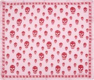 McQueen Skull Print Silk Scarf