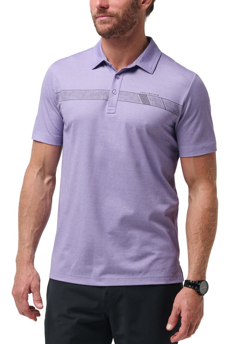 Ukulele Sunrise Piqué Polo, Main, color, HEATHER IMPERIAL