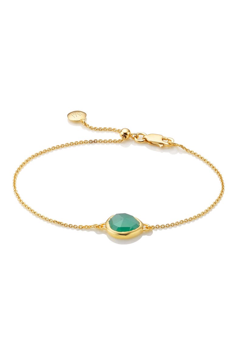 Mini Siren Fine Chain Bracelet, Main, color, YELLOW GOLD