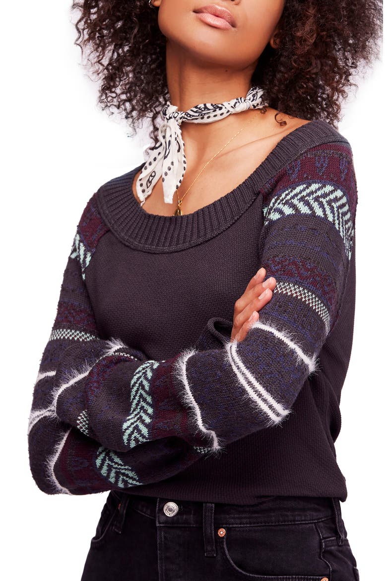 Fairground Thermal Top, Main, color, BLACK