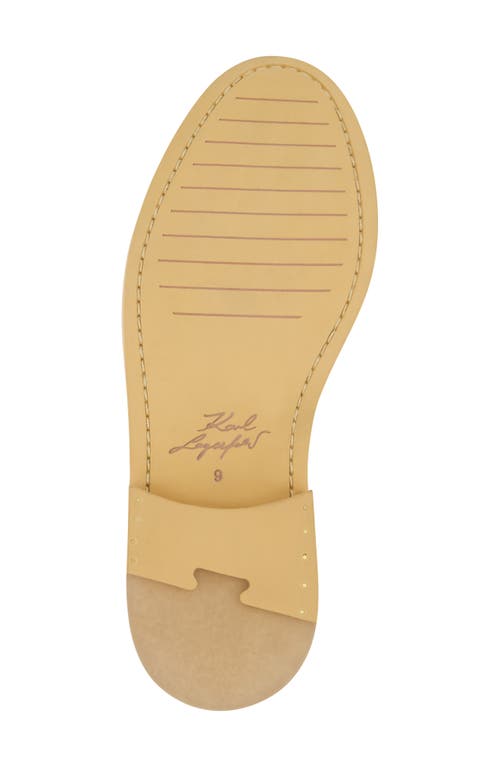 Karl Lagerfeld Paris White Label Penny Loafer In Cognac