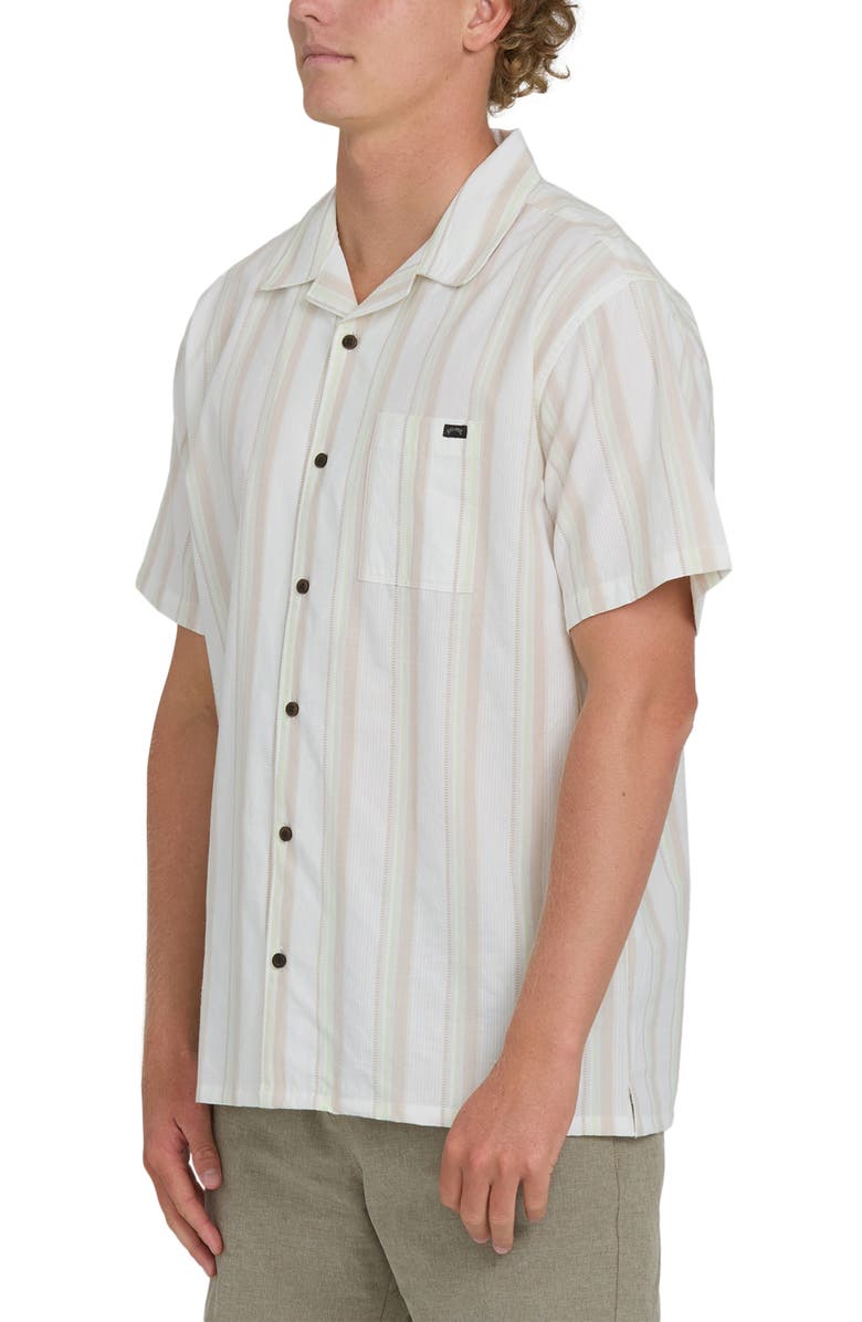 Billabong Victoria Vacay Linen Blend Camp Shirt, Alternate, color,