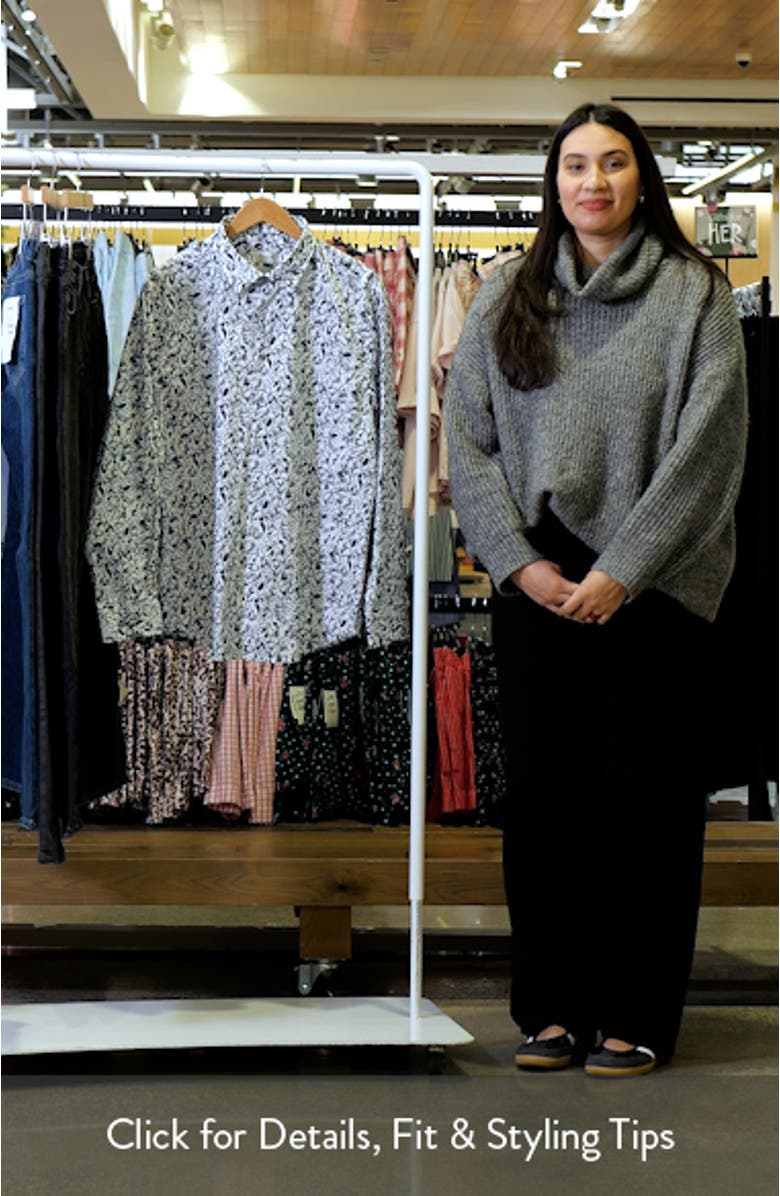 Julian Shaped Fit Floral Print Stretch Cotton Button-Up Shirt, sales video thumbnail