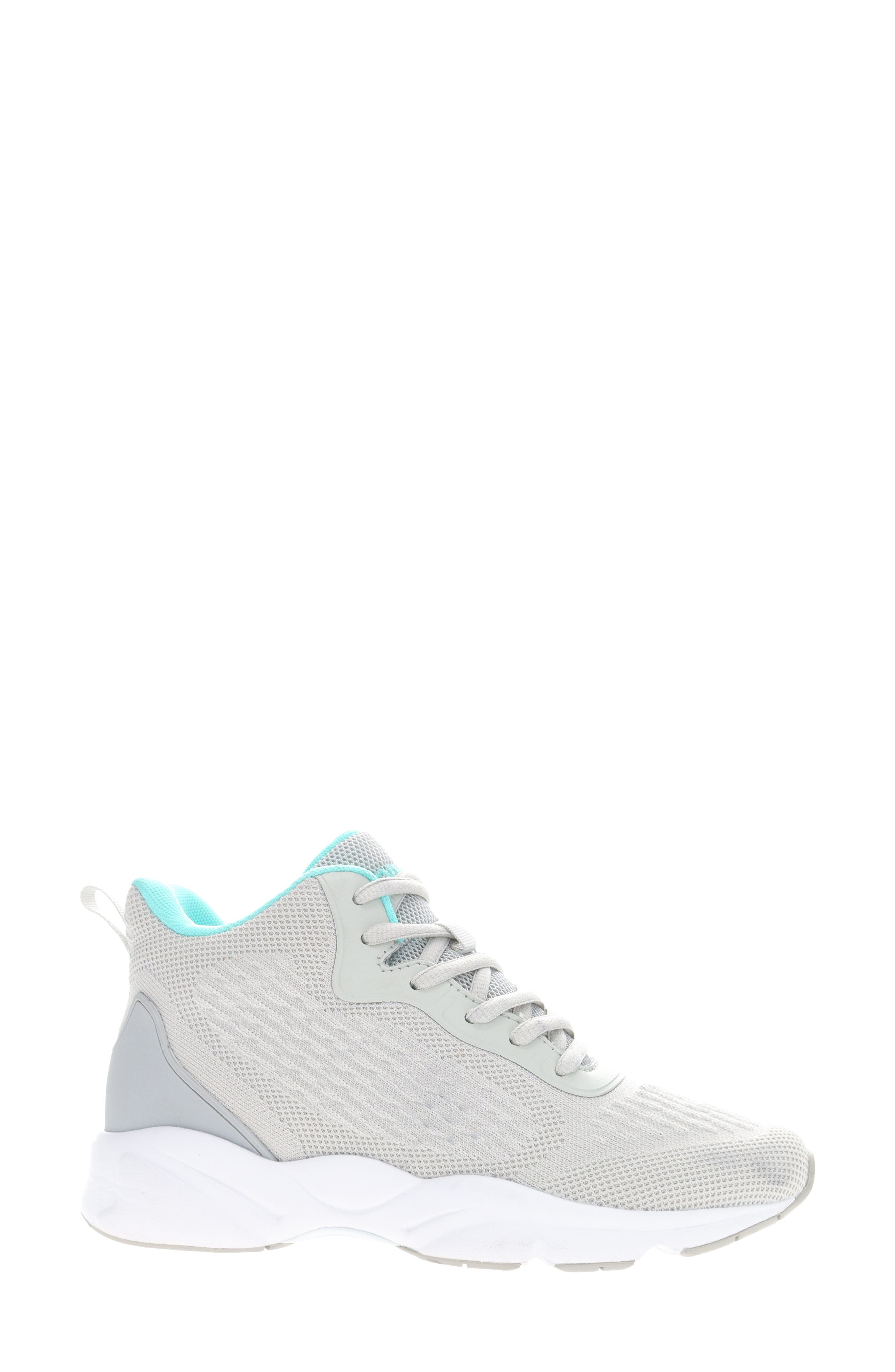 Propét Stability Strive Mid Sneaker, Alternate, color, Grey/ Mint
