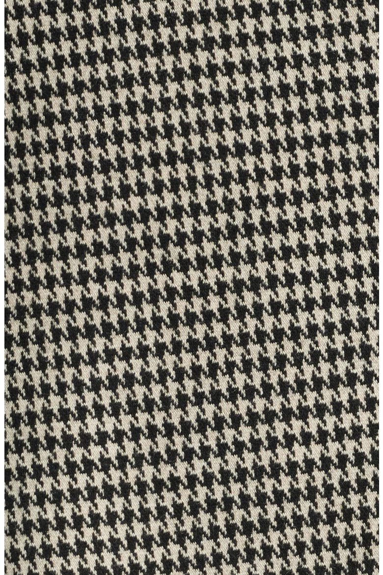 Scrunch Sleeve Houndstooth Blazer, Alternate, color, ANNE BLACK/ VICUNA