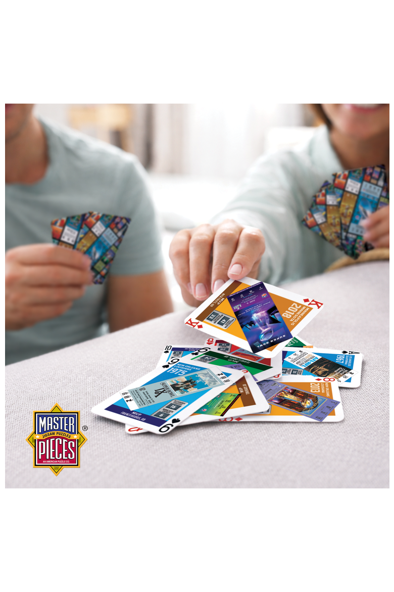 NFL Super Bowl Ticket Playing Cards, Alternate, color, Multicolor