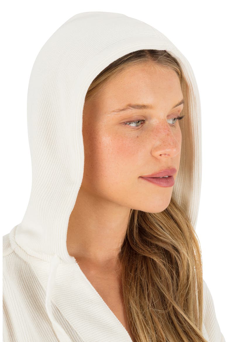 Positano Rib Hoodie, Alternate, color, TOFU