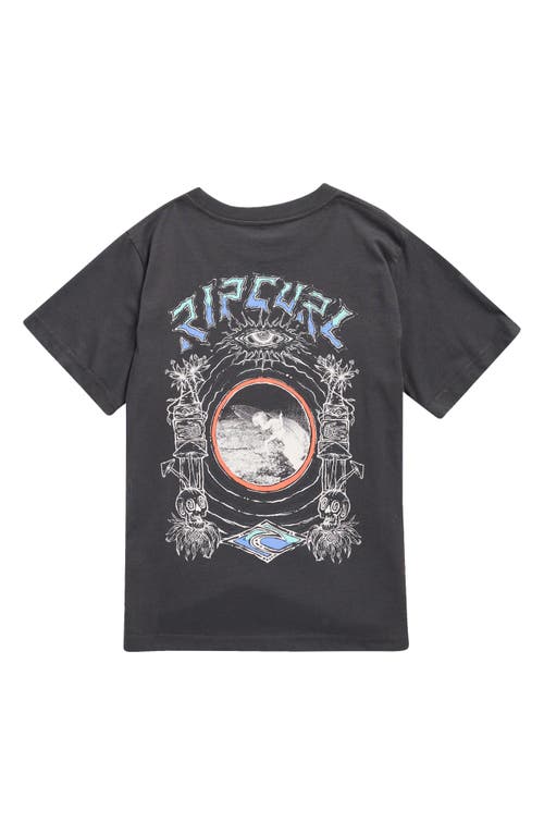 Rip Curl Kids' Tropic Daze Art Logo Graphic T-shirt In Gray