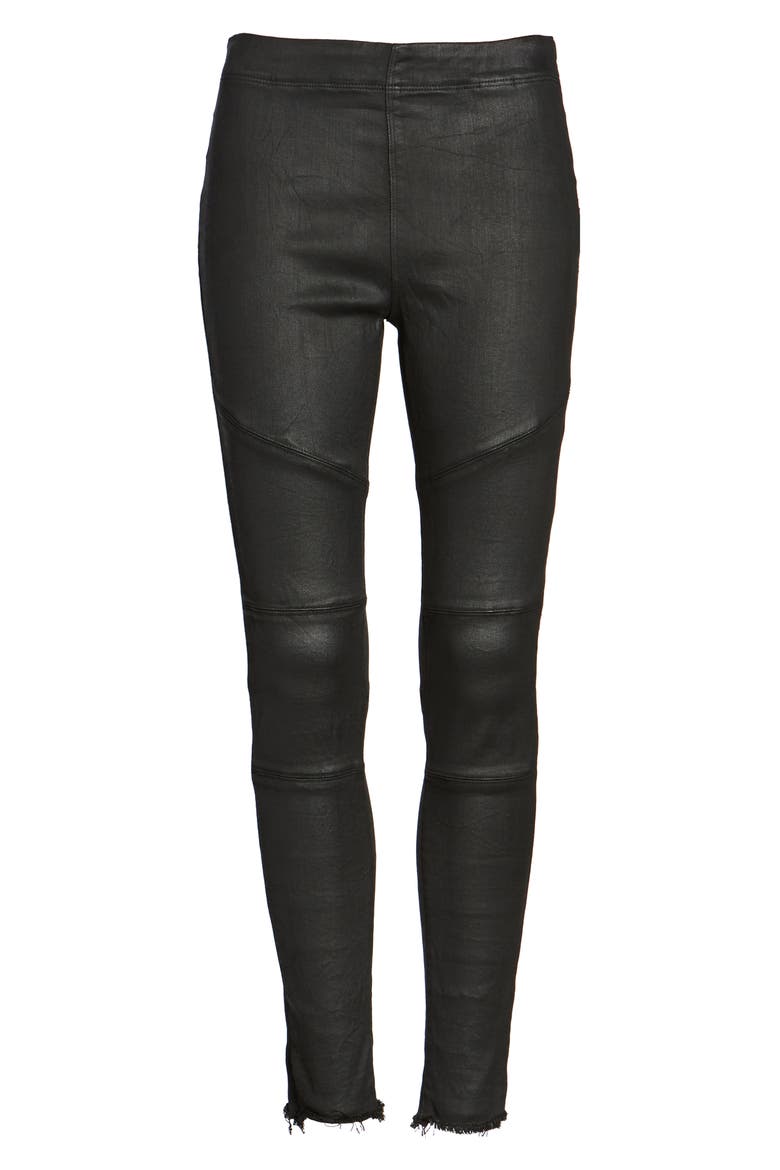Haven Coated Denim Leggings, Alternate, color, ASPHALT