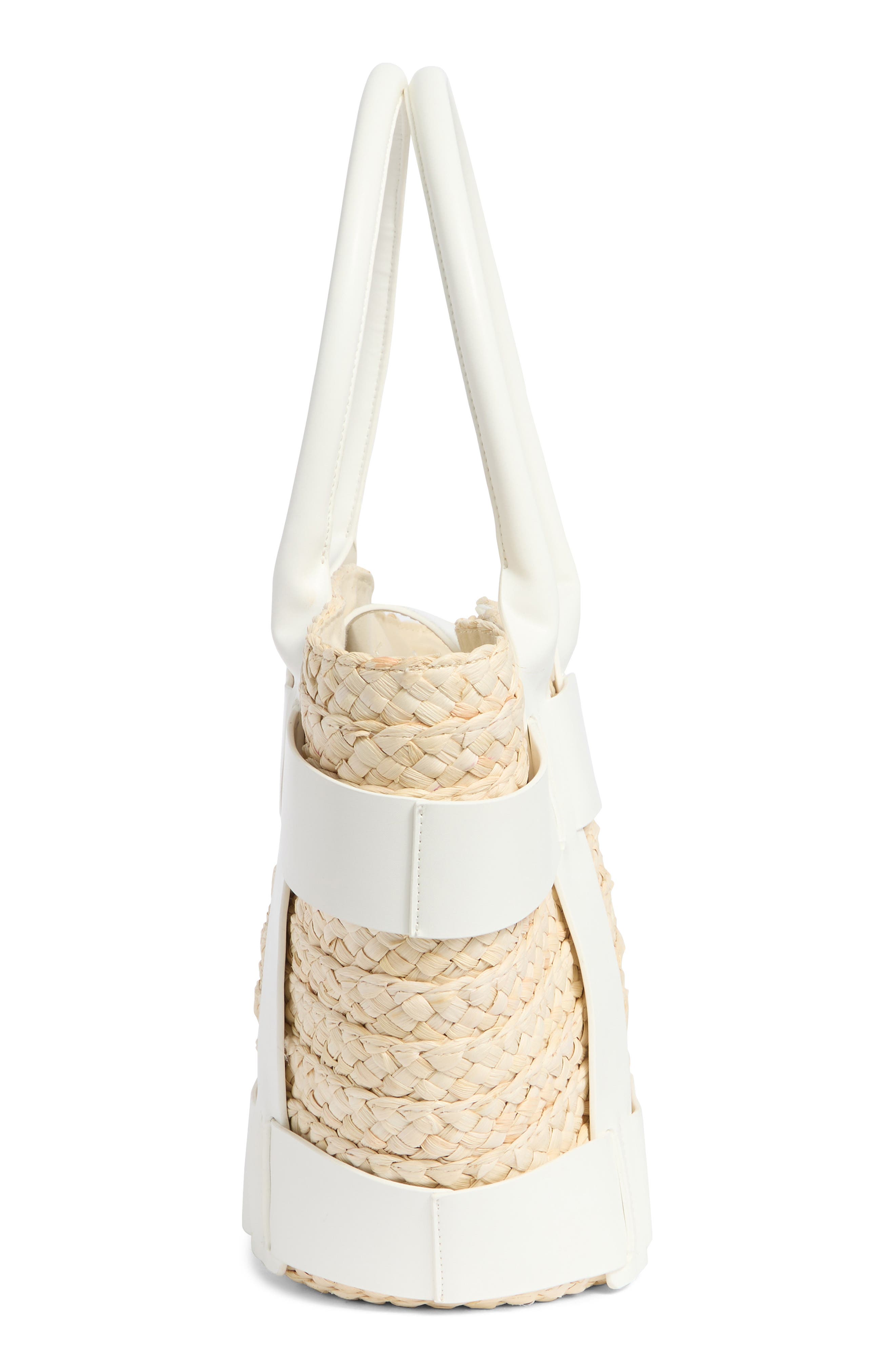 Collection XIIX Straw Tote Bag, Alternate, color, Natural White