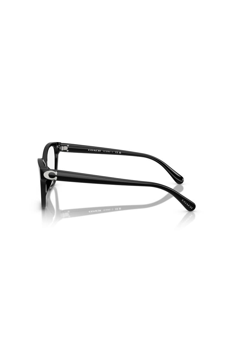 COACH 53mm Butterfly optical glasses, Alternate, color, Black