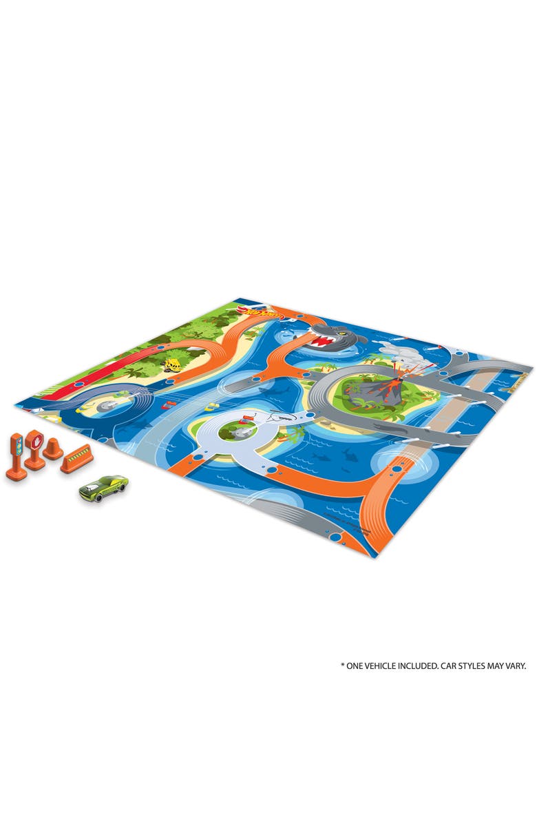 Imaginmat Deluxe Hot Wheels Floor Playmat & Toy Car, 30.5 X 20.5",Kids 3+, Alternate, color, Multicolored