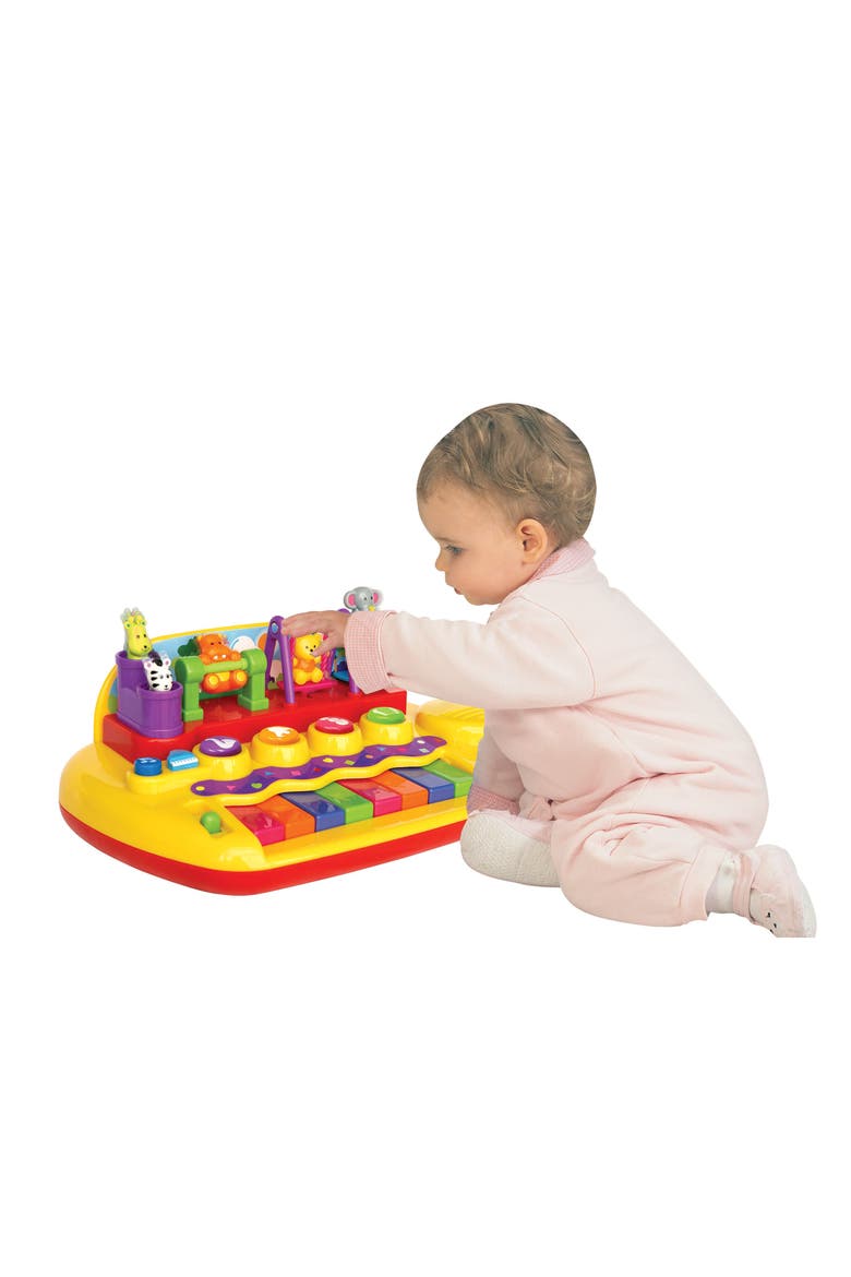 Playful Pals Battery Operated Piano w/Keyboard, Alternate, color, Multicolored