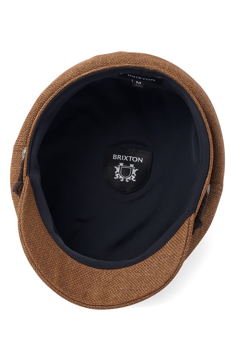Brixton Fiddler Straw Baker Boy Cap, Alternate, color,
