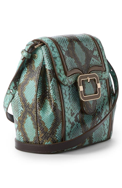 Brahmin Margo Croc Embossed Leather Crossbody Bag
