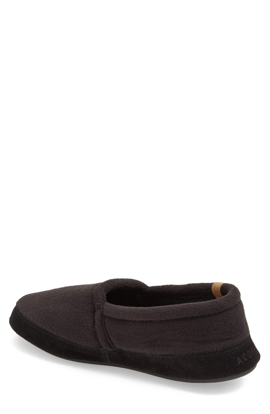 Moc Slipper, Alternate, color, BLACK