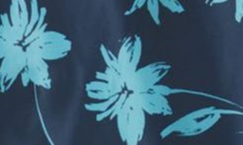 Original Penguin Rec Ratner Floral Water Resistant Jacket In Dark Sapphire