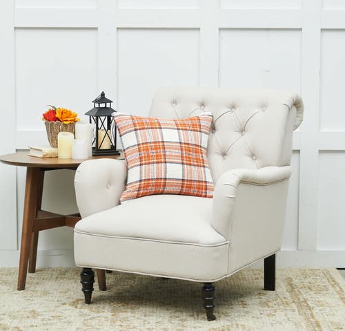 C & F Home C&f Home Plaid Decorative Throw Pillows In Orange