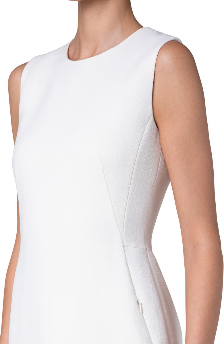Akris Sleeveless Double Face Wool Crepe Sheath Dress, Alternate, color, 