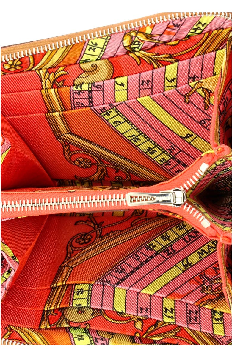 Pre-Owned Hermes Zipengo Chaine d'Ancre Card Holder Leather Compact, Alternate, color, Gold