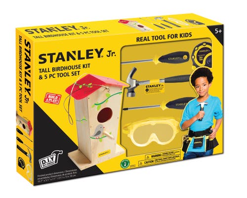 Stanley Jr. Tall Birdhouse kit+5-piece tool set in Multi Color  product