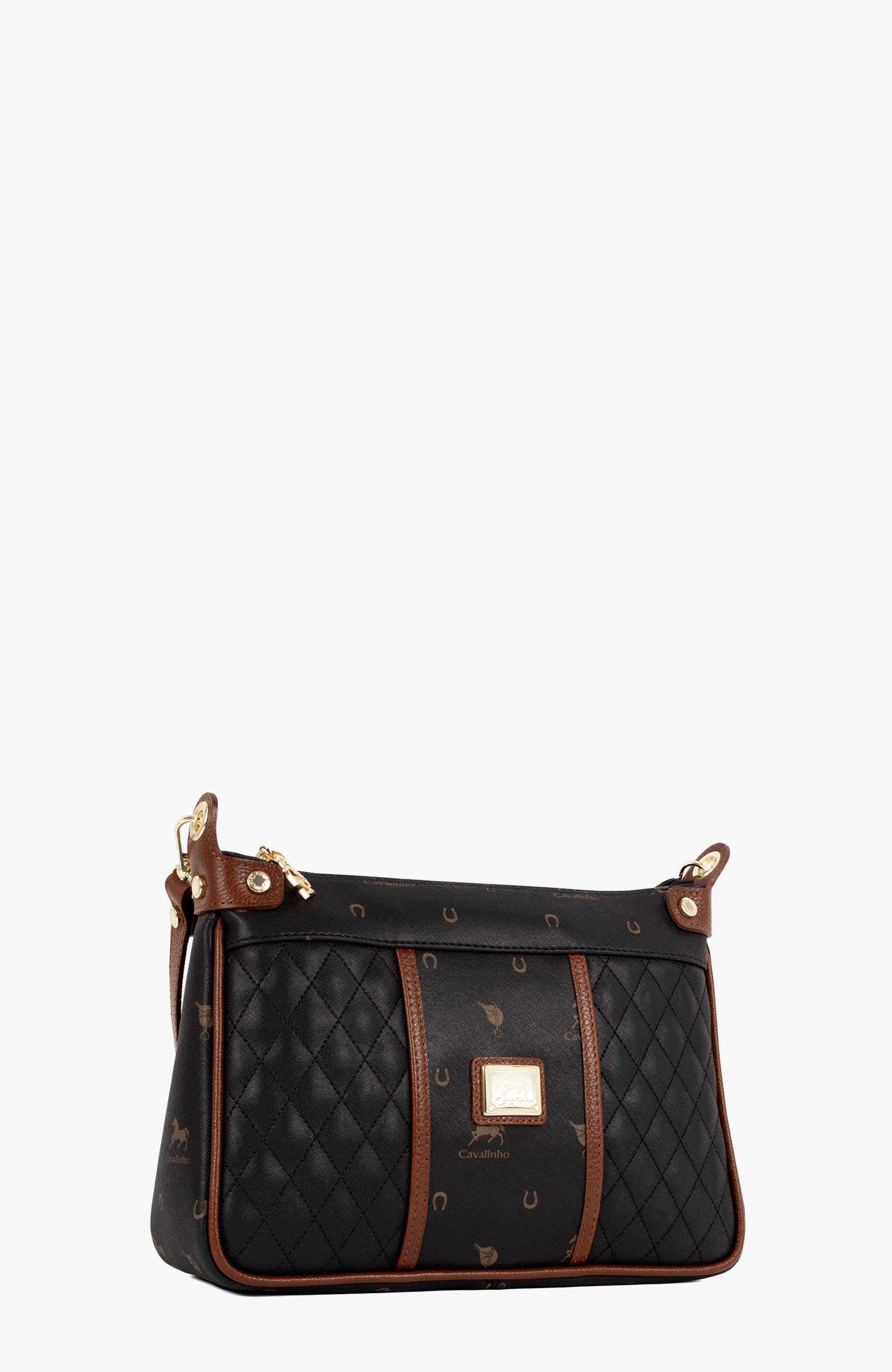 Di Cavallo Shoulder Bag 592, Alternate, color, Black / Brown