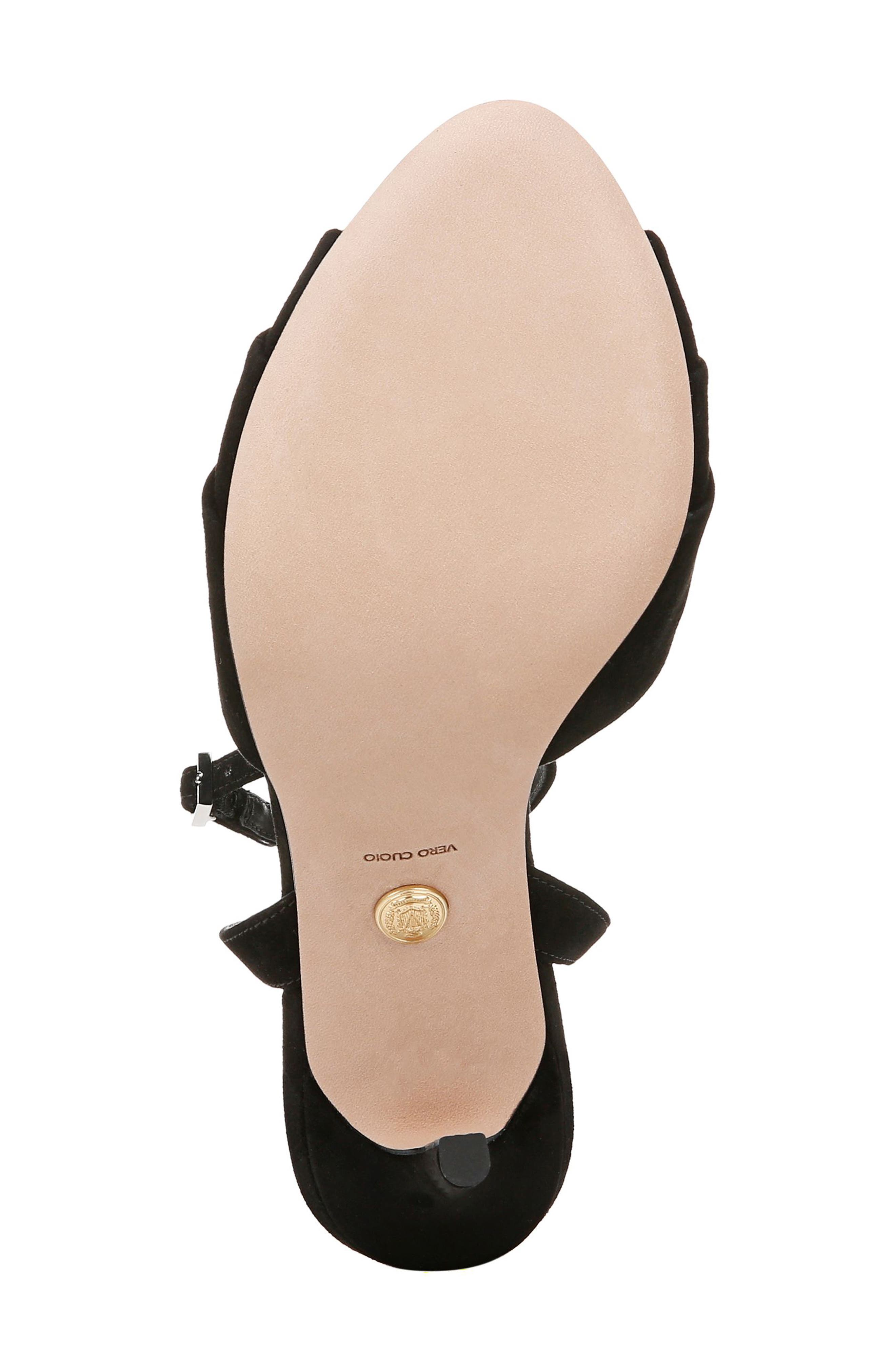 Veronica Beard Genevieve Ankle Strap Sandal, Alternate, color, Black/ Crystal