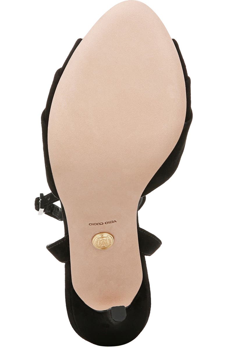 Veronica Beard Genevieve Ankle Strap Sandal, Alternate, color, Black/ Crystal