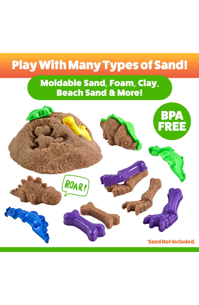 USA Toyz Dinosaur Sand Molds Beach Toys for Kids- 23pk, Alternate, color, Multi Color