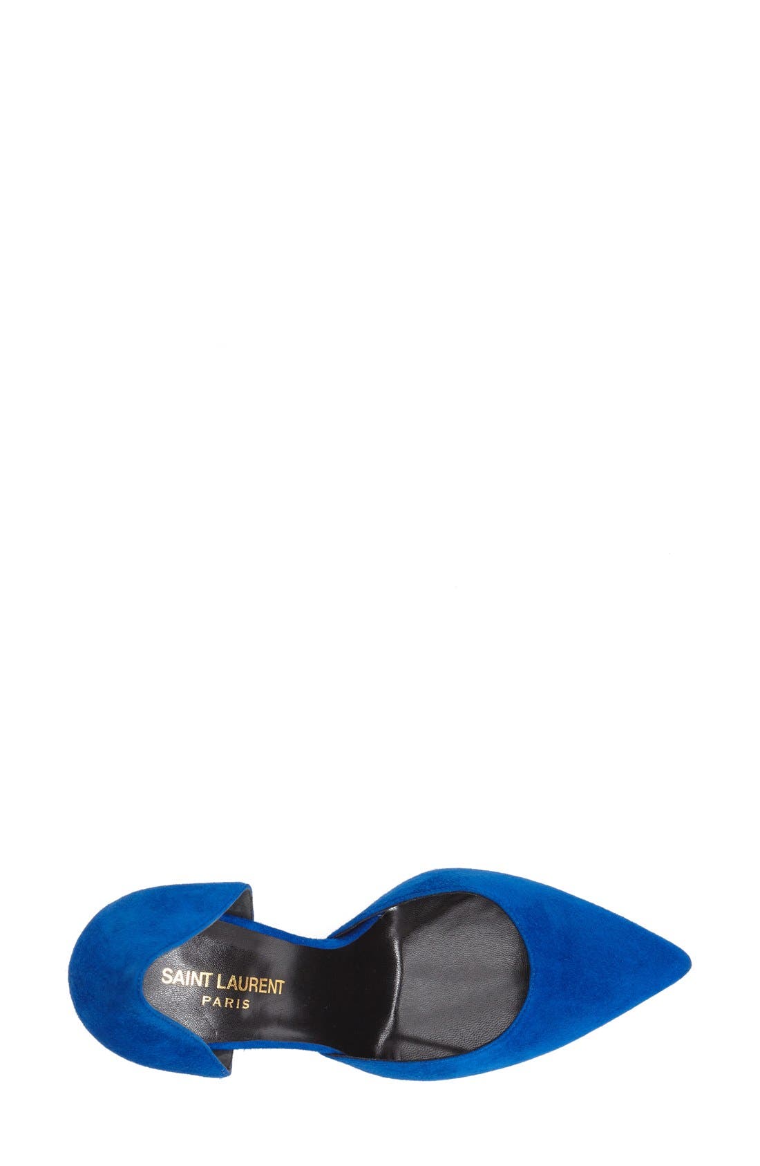 d'Orsay Pointy Toe Pump, Alternate, color, BLUE SUEDE