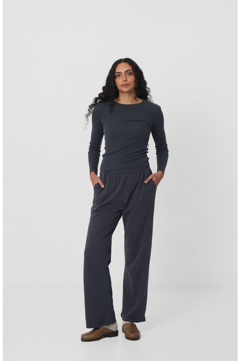 Rib Long Sleeve, Alternate, color, Slate