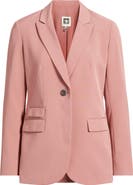 Anne Klein Stacked Pocket One-Button Blazer